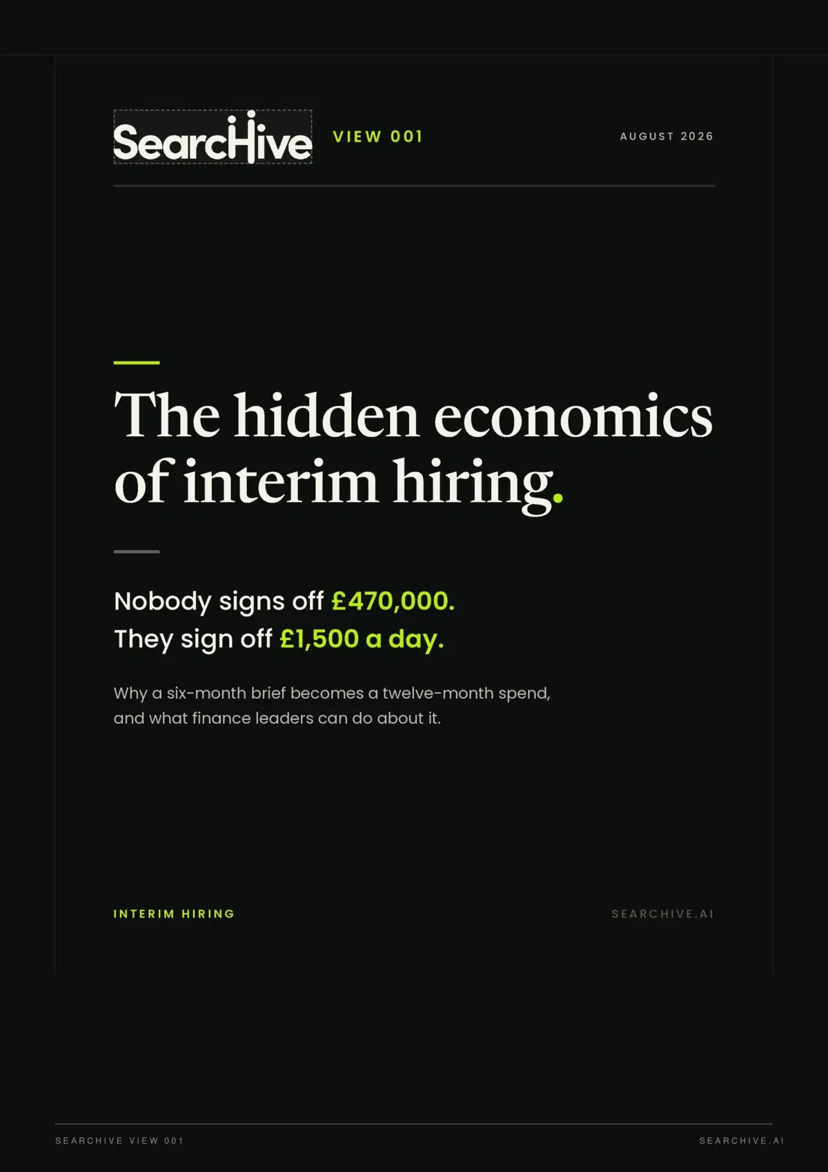 The Hidden Economics of Interim Hiring